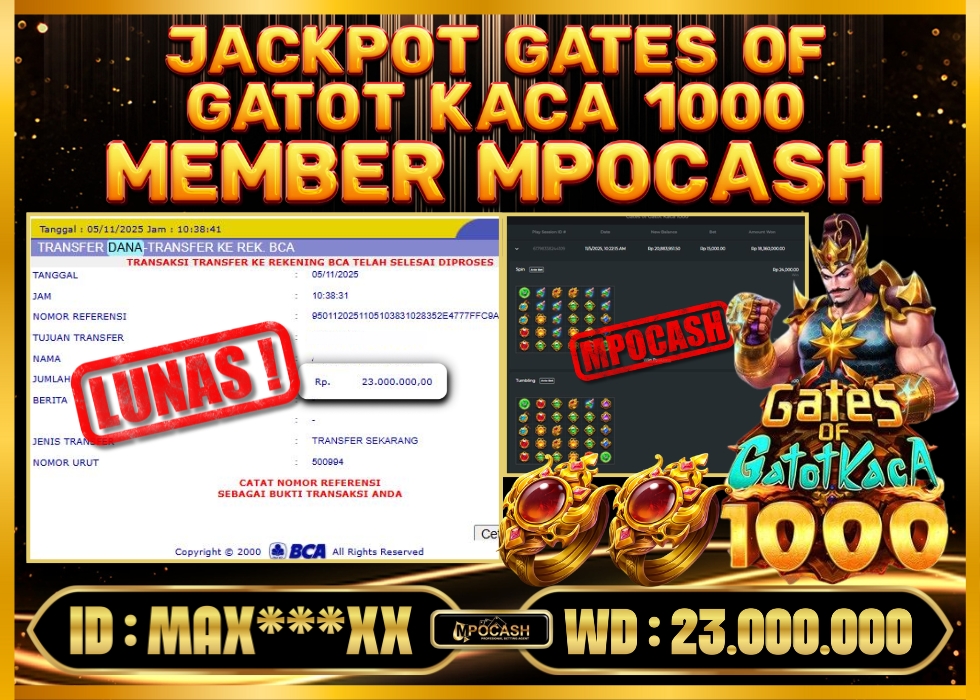 MPOCASH JACKPOT GATES OF OLYMPUS